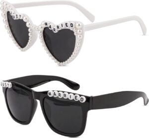 Just Married Decorations Sunglasses for Just Married Wedding Party Decorations
