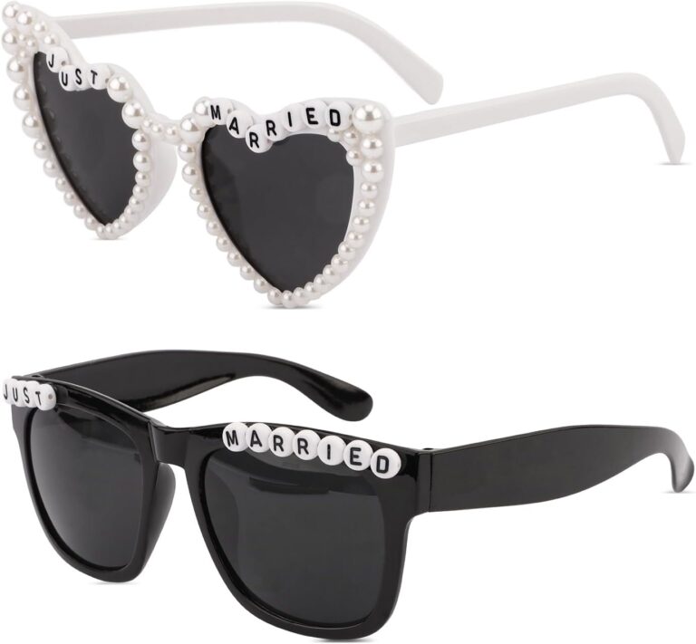 Just Married Decorations Sunglasses for Just Married Wedding Party Decorations