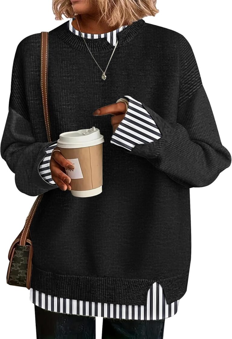 Disamer Womens Sweaters Fall Clothes Fashion 2026 Cowboy Chic Knit Cozy Sweater School Teacher Outfits Long Sleeve Pullover